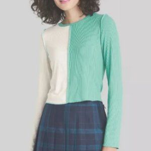 Wild Fable Split Long Sleeve Ribbed Tee Shirt